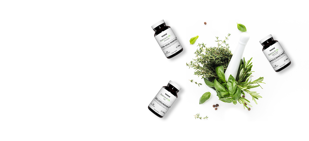 Startseite Banner - www.tasnim.eu Vitamin B-Komplex, Boswelia Extrakt, OPC